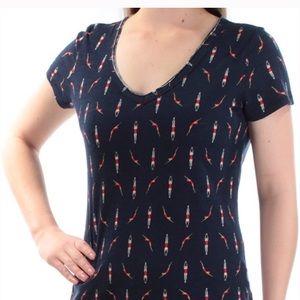 NWT Maison Jules Diver Printed T